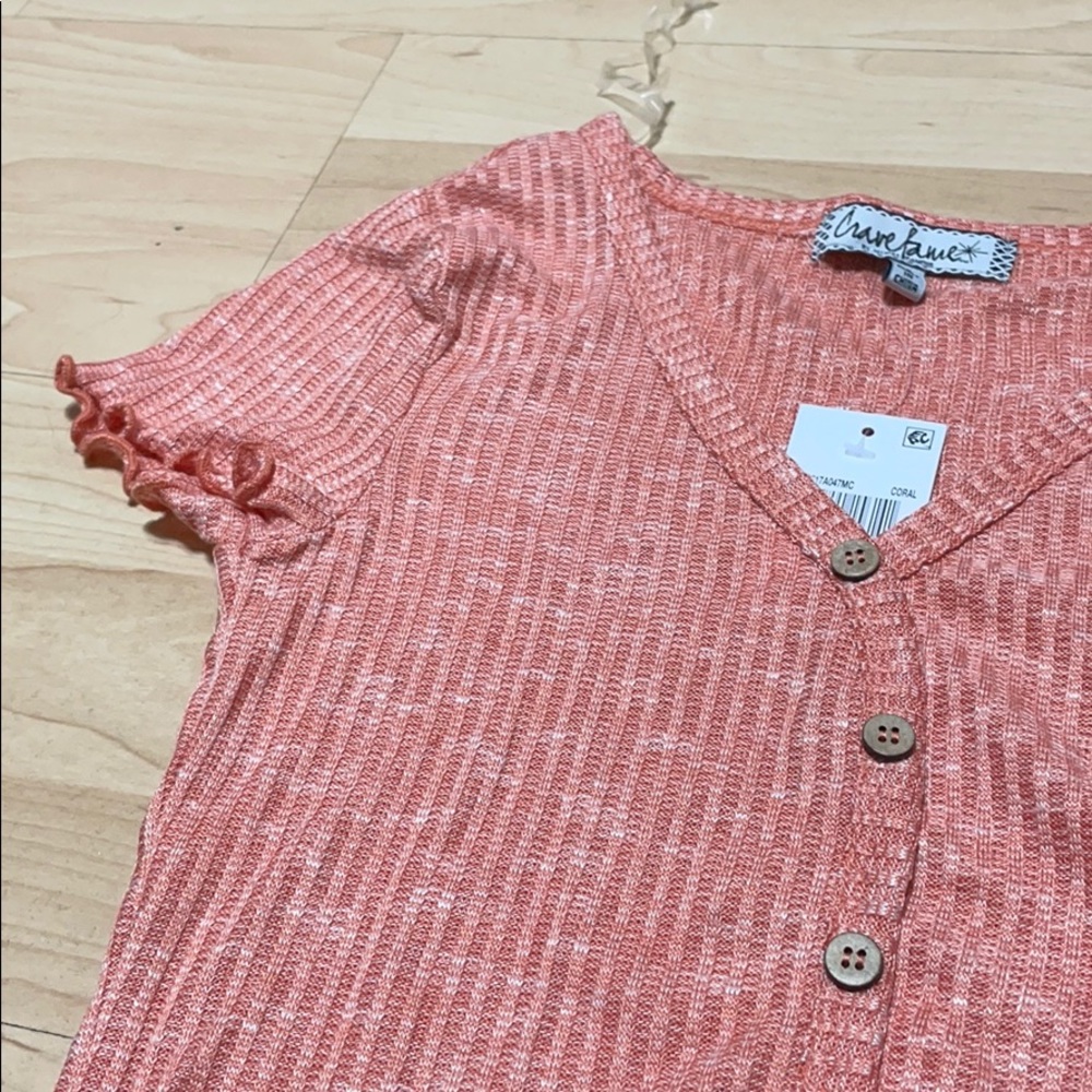 CORAL BLOUSE - Picture 2 of 3